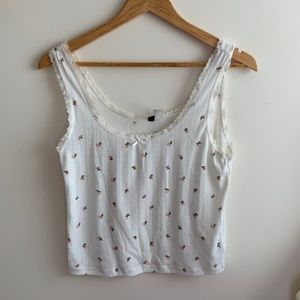 Dainty Lace Floral Tank top